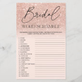 シックバラ金ゴールドグリッターグラデーションピンクブライダルスクランブル (正面)