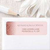 シックバラ金ゴールドグリッタースパークルグラム赤面ピンク ラベル (インサイチュ)