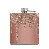 シックバラ金ゴールドグリッタースパークルドリップスモノグラム6オズ フラスク (裏面)