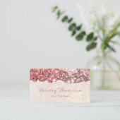 シックバラ金ゴールドグリッタースパークル 名刺 (スタンド正面)