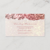 シックバラ金ゴールドグリッタースパークル 名刺 (裏面)