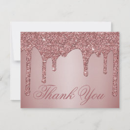 シックバラ金ゴールドグリッタードライプスサンキュー サンキューカード