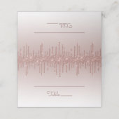 シックバラ金ゴールドグリッタードリップパーティー折り畳み プレイスカード (外部開封)