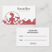 シックバラ金ゴールドグリッターフローラ 予約カード (正面/裏面)