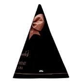 シックバラ金ゴールドグリッターボウスウィート16誕生日 パーティーハット (右)