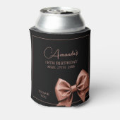 シックバラ金ゴールドグリッターボウスウィート16誕生日 缶クーラー (缶裏面)