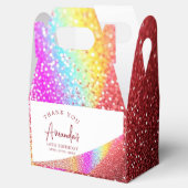 シックバラ金ゴールドグリッターレインボースウィート16誕生日 フェイバーボックス (オープン)