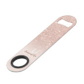 シックバラ金ゴールドグリッター赤面3フォトグリッドモノグラム スピード栓抜き (裏面アングル)