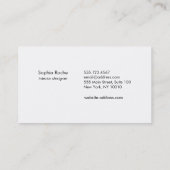 シックバラ金ゴールドサークルマンダラトゥーペデザイナー 名刺 (裏面)