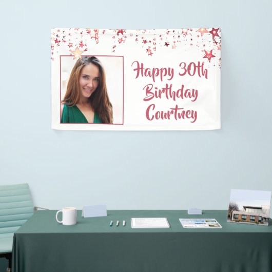 シックバラ金ゴールドスター30thバースデーフォト 横断幕 (トレードショー)
