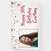 シックバラ金ゴールドスター30thバースデーフォト 横断幕 (縦)