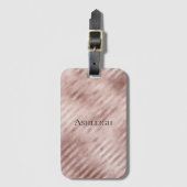 シックバラ金ゴールドストライプ ラゲッジタグ (正面縦)