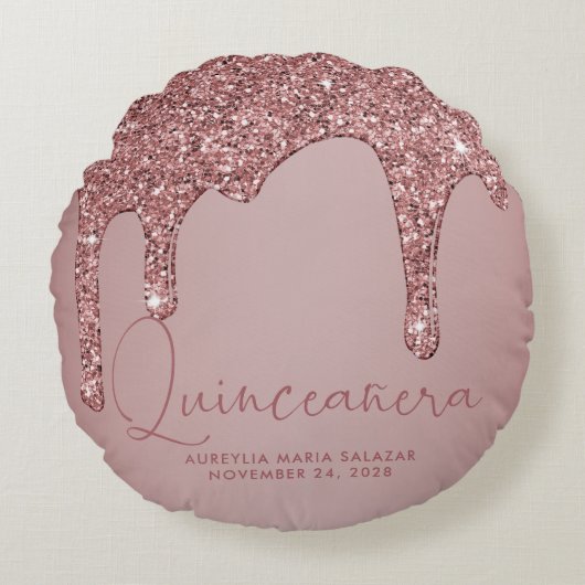 シックバラ金ゴールドスパークルグリッタードリップスキンセアニェラ ラウンドクッション (正面)