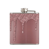 シックバラ金ゴールドスパークルグリッタードリップスモノグラム フラスク (裏面)