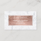 シックバラ金ゴールドタイポグラフィ大理石ロイヤリティカード2 ロイヤリティカード (裏面)