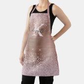 シックバラ金ゴールドダイヤモンドグリッター モノグラムの エプロン (インサイチュ)