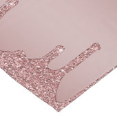 シックバラ金ゴールドドリッピンググリッターモノグラム ロングテーブルランナー (コーナー)