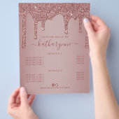 シックバラ金ゴールドドリッピンググリッター価格表 チラシ (手)