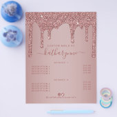 シックバラ金ゴールドドリッピンググリッター価格表 チラシ (シングル)