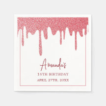 シックバラ金ゴールドドリップグリッタースウィート16誕生日