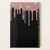 シックバラ金ゴールドドリップスヘアアポイントメントブック プランナー手帳 (裏面)