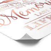 シックバラ金ゴールドハングオーバー引用文サインプリント ポスター (角)