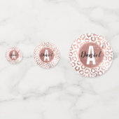 シックバラ金ゴールドヒョウアニマルプリント コンフェッティ (裏面)