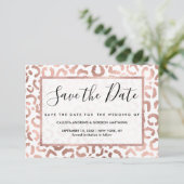 シックバラ金ゴールドヒョウアニマルプリント セーブザデート (スタンド正面)