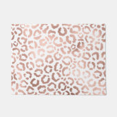 シックバラ金ゴールドヒョウアニマルプリント ドアマット (正面)