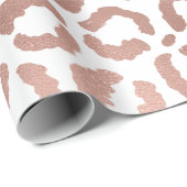 シックバラ金ゴールドヒョウアニマルプリント ラッピングペーパー (ロールコーナー)