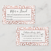 シックバラ金ゴールドヒョウアニマルプリント 紹介カード (正面/裏面)