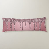 シックバラ金ゴールドピンクグリッタースパークルドリップ ボディピロー (裏面)