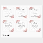 シックバラ金ゴールドピンクパ離れームサンキュービター スクエアシール (シート)