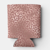 シックバラ金ゴールドピンクヒョウアニマルプリント 缶クーラー (裏面)