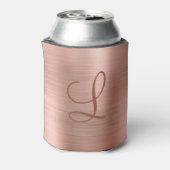 シックバラ金ゴールドブラッシュドメタルモノグラムイニシャル 缶クーラー (缶裏面)