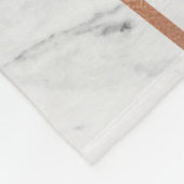 シックバラ金ゴールドホワイトマーブルスタイリッシュ フリースブランケット (角)