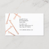 シックバラ金ゴールドボビーピンオンブラックアポイントメント 予約カード (裏面)