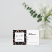 シックバラ金ゴールドボビーピンオンブラックアポイントメント 予約カード (スタンド正面)