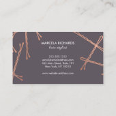 シックバラ金ゴールドボビーピンヘアサロングレーロイヤリティ ロイヤリティカード (裏面)