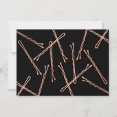 シックバラ金ゴールドボビーピン美容師ギフトカード (裏面)