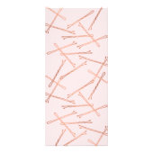 シックバラ金ゴールドボビーピン美容師サロンピンク ラックカード (裏面)