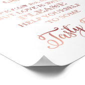 シックバラ金ゴールドポップコーンバー引用文サインプリント ポスター (角)