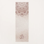 シックバラ金ゴールドマンダラオムパーソナル ヨガマット (正面)