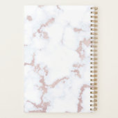 シックバラ金ゴールドマーブルパーソナライズされた プランナー手帳 (裏面)