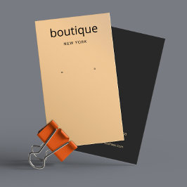 シックバラ金ゴールドモダンロングイヤリングディスプレイカード