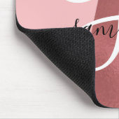 シックバラ金ゴールドモノグラム マウスパッド (コーナー)