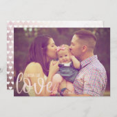 シックバラ金ゴールドラブハートファミリーバレンタインデー シーズンカード (正面/裏面)