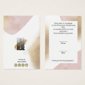 シックバラ金ゴールドロゴ衣料表示価格ラベル (正面&裏面)