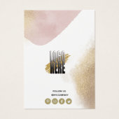 シックバラ金ゴールドロゴ衣料表示価格ラベル (正面)