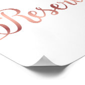 シックバラ金ゴールド予約サインプリント ポスター (角)